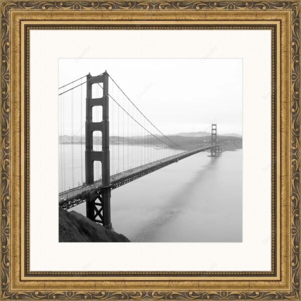 Framed print with mat & glazing