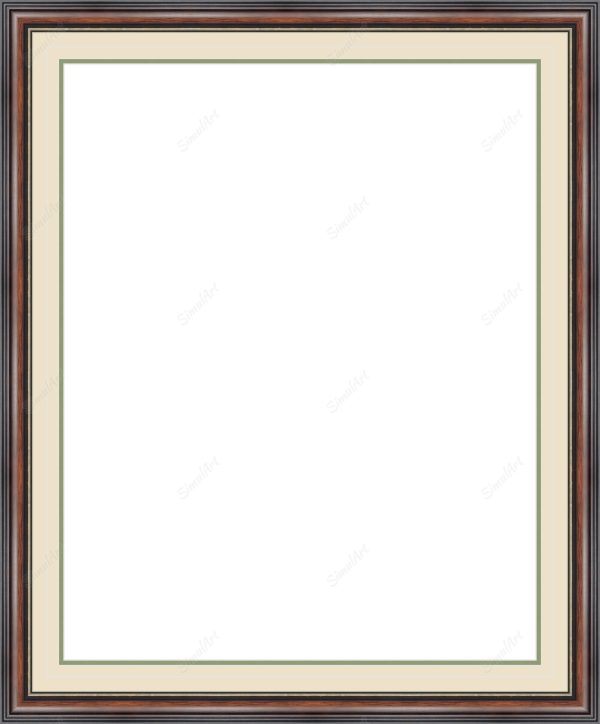 Empty frame for paper item
